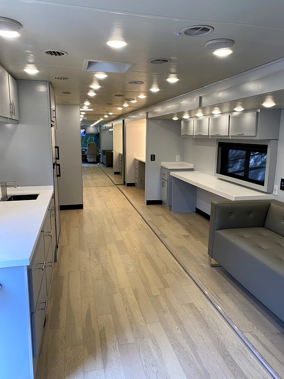 Production trailer interior